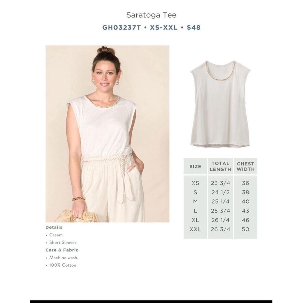 Good Hart by Matilda Jane Saratoga Top Sz S gold braided tee